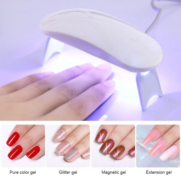 Máquina secadora de uñas color blanca de 6W