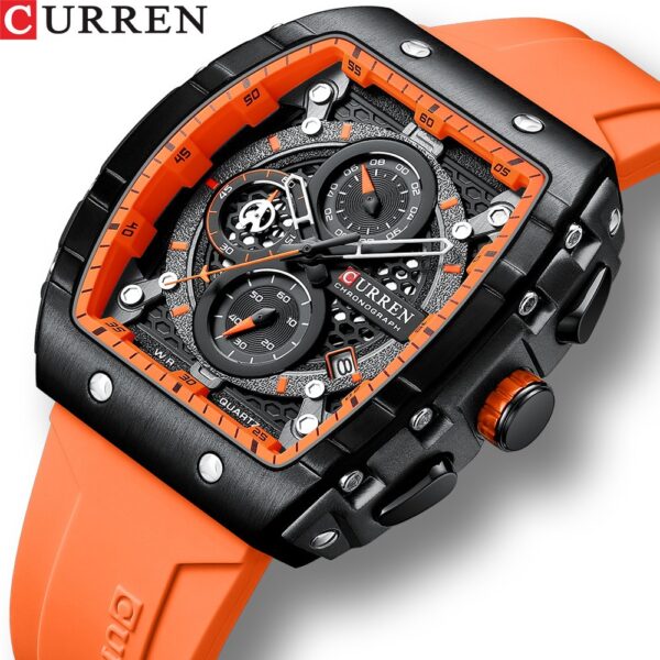 Reloj curren cronografo geometrico resistente al agua