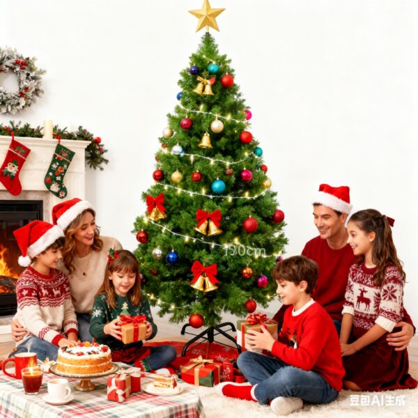 Árbol de Navidad PartyGo 226 con ramas de agujas de pino verde de 180 cm