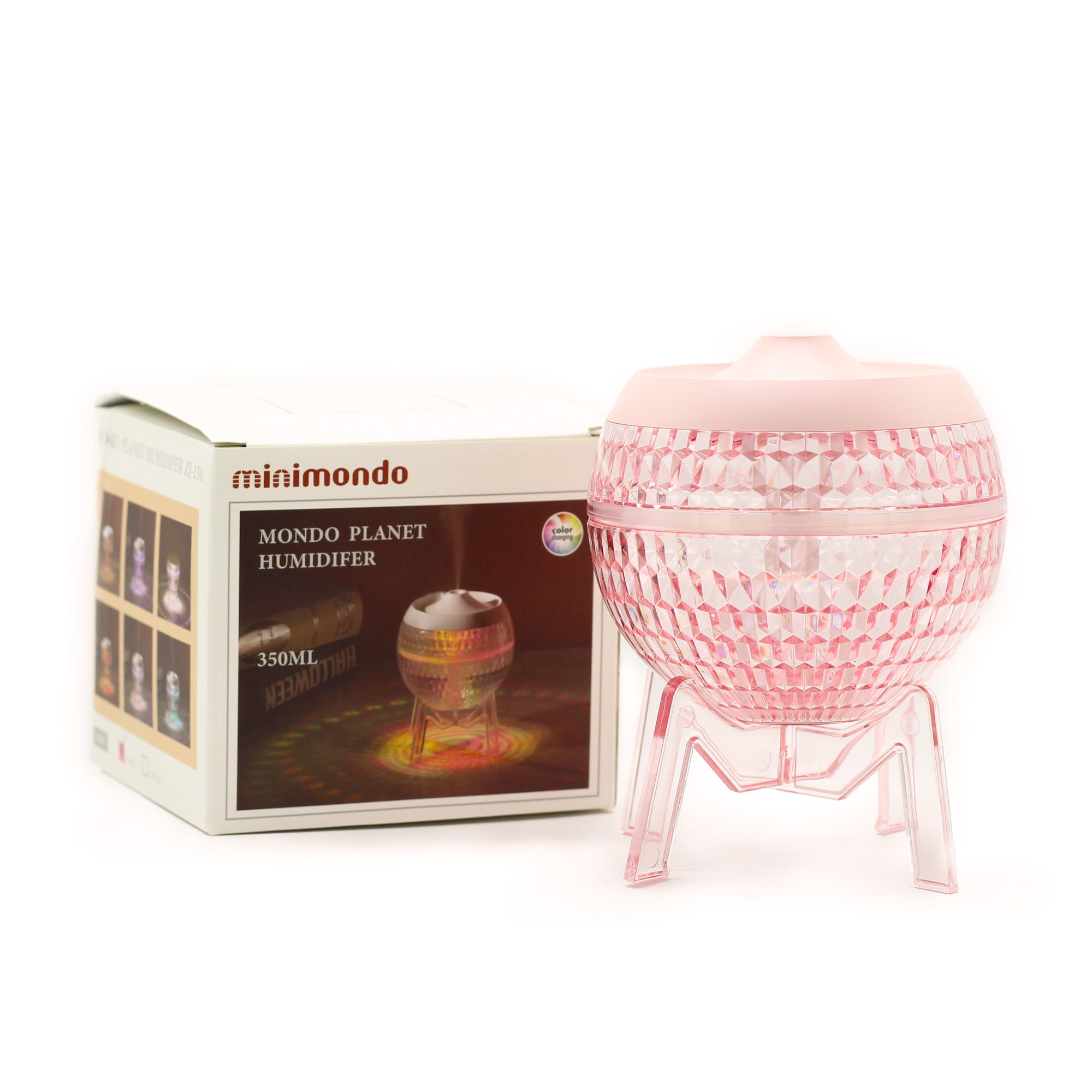 Difusor de Aroma Rosa Mondo Planet - USB - Cambio de color (luz hacia abajo) - Imagen 3