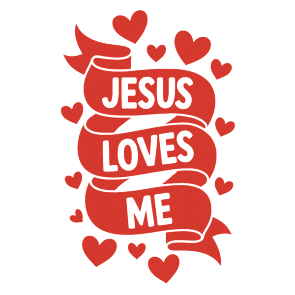 Jesus love me, Diseño camiseta