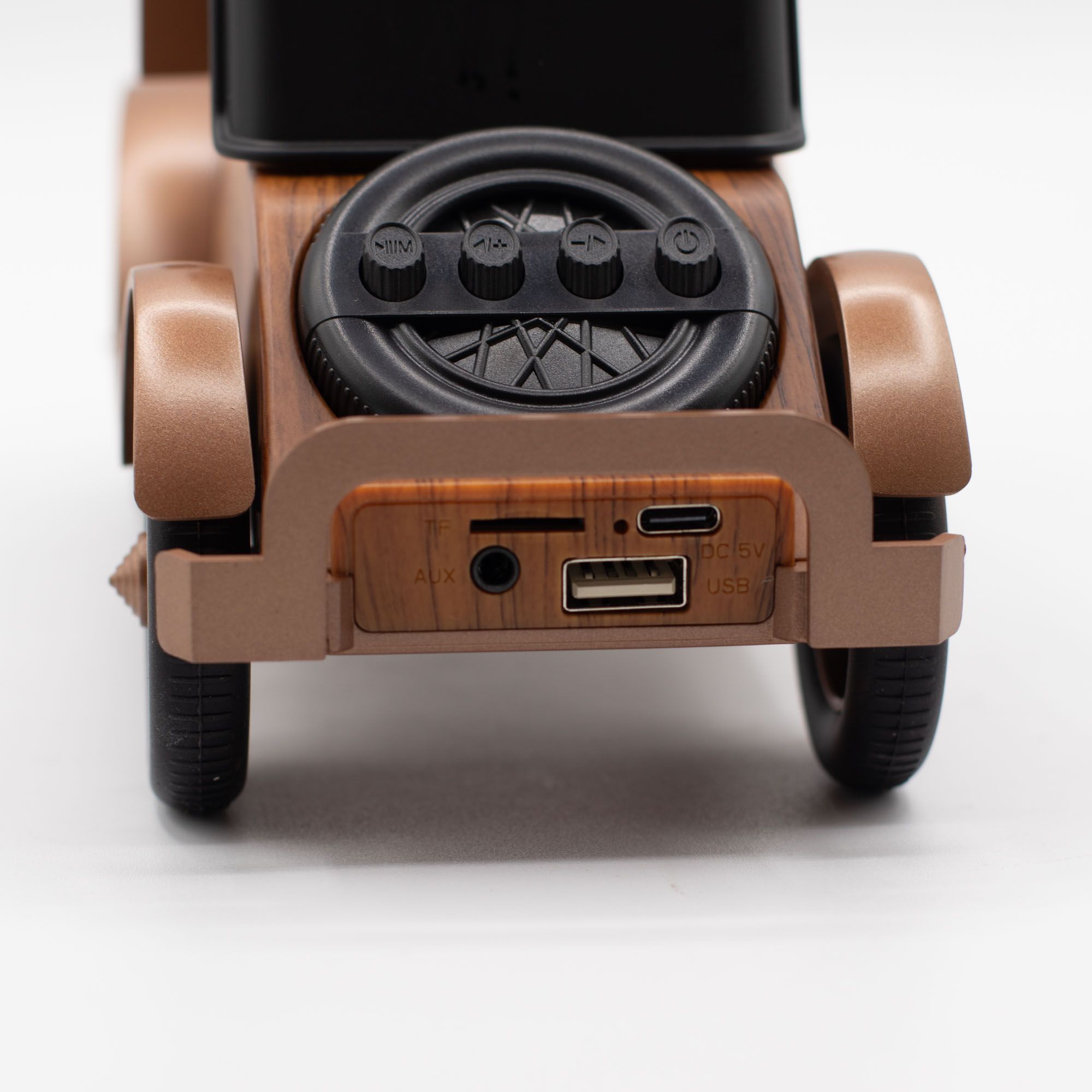 Altavoz clásico Forma coche vintage y soporte para teléfono - Bluetooth - 5 vatios - Imagen 5