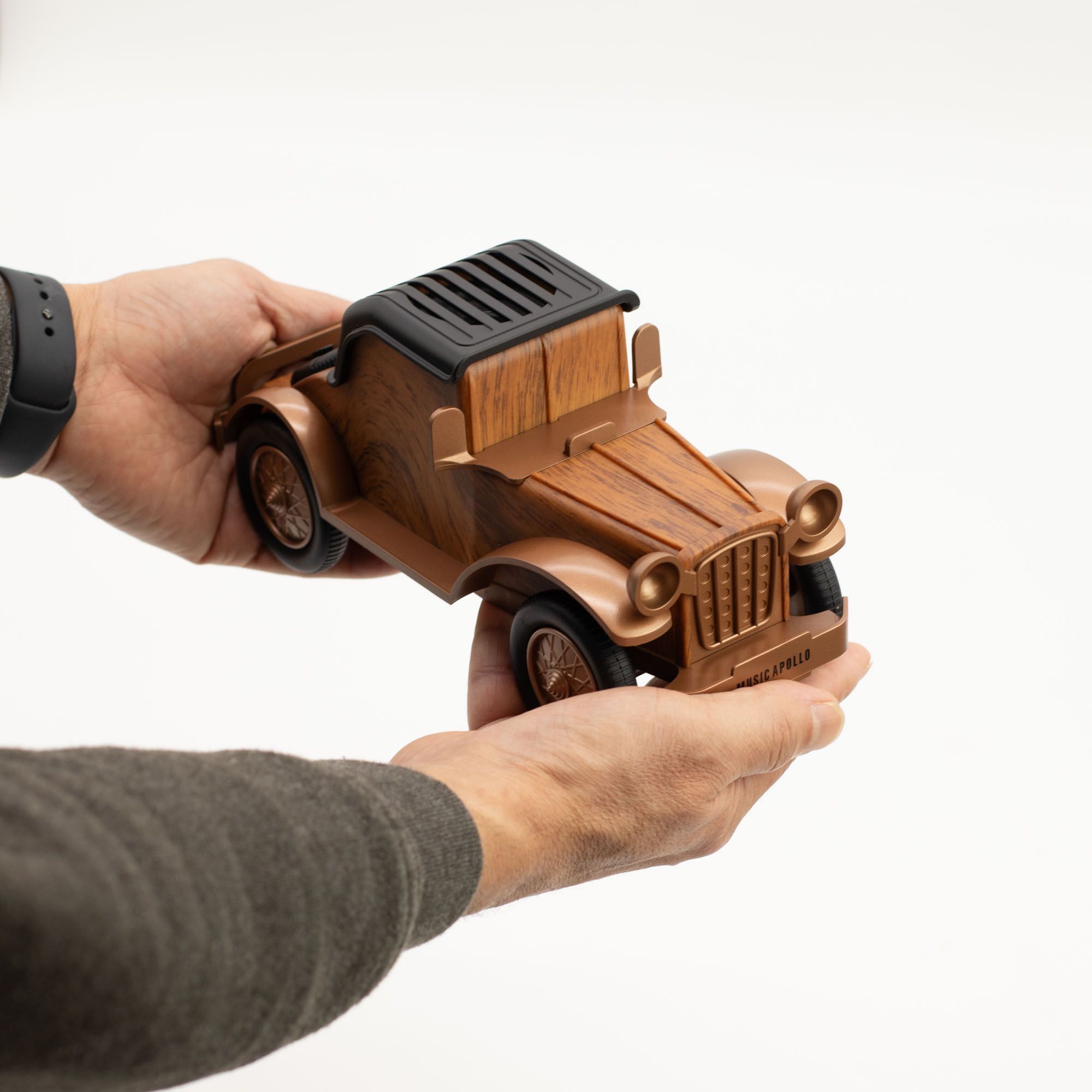 Altavoz clásico Forma coche vintage y soporte para teléfono - Bluetooth - 5 vatios - Imagen 8