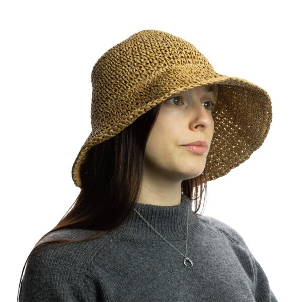 Sombrero de Sol de Paja con Ala Flexible – Colección Nomad Sari