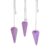 Péndulo Hexagonal – Cristal Aurora Morado