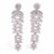 Pendientes de Cristal Vintage – Largo – Perla