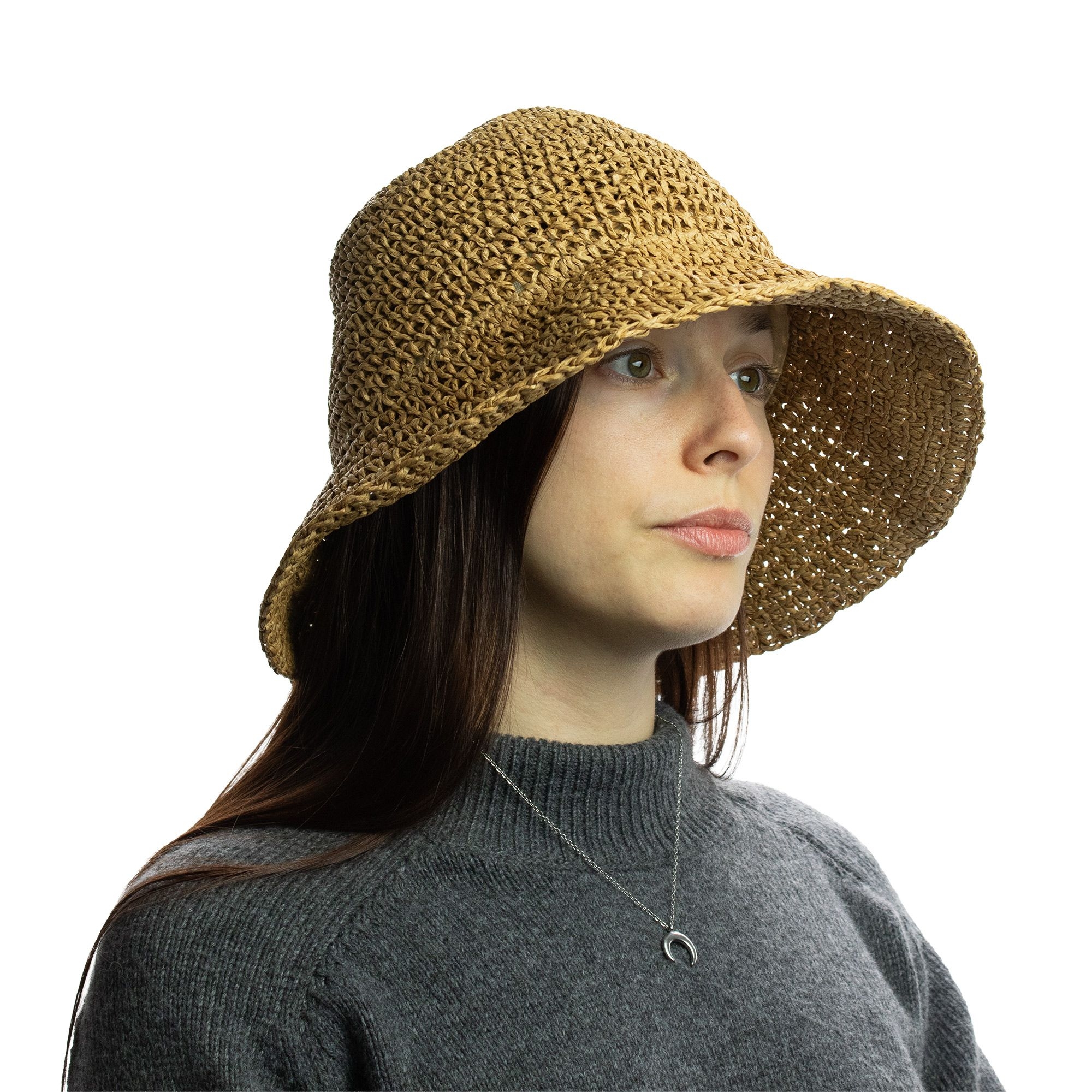 Sombrero de Sol de Paja con Ala Flexible – Colección Nomad Sari