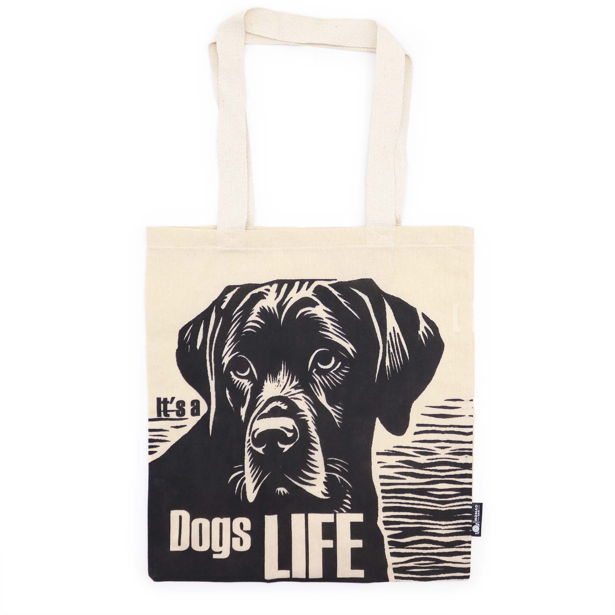 Bolso Básico Icónico – Vida de Perro – (40x36cm) – Natural 4oz